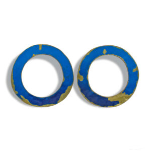 Orecchini "Cerchi blu" GLS11
